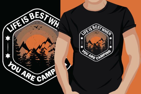 A Crafters Review of the Vintage Camping T-Shirt Graphics