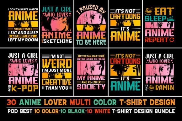 Anime T-Shirt Design Bundle: Graphics & T-Shirt Designs Review
