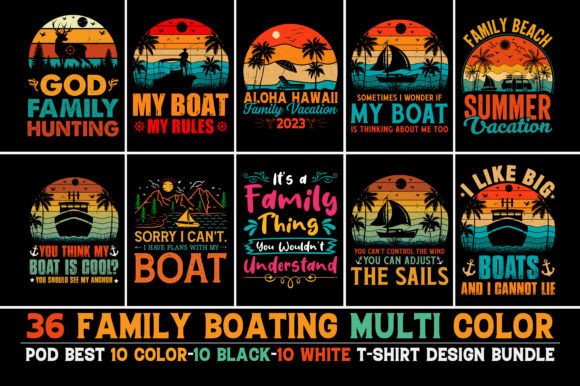Family Boating Graphics: T-Shirt Design Review
