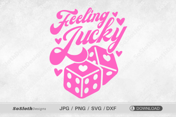 Feeling Lucky SVG: Valentine T-Shirt Graphics