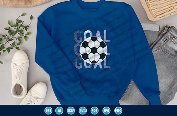 Modern Typography with a Football for T-Shirt Designs