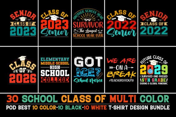 School Pod T-Shirt Design Bundle Graphics Review