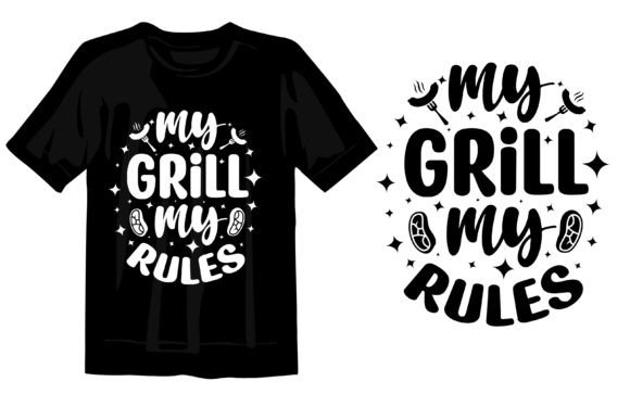 Typography BBQ New T-Shirt Design Graphics Review
